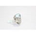 Women Ring 925 Sterling Silver Natural Semi Precious Blue Topaz Stone B 824